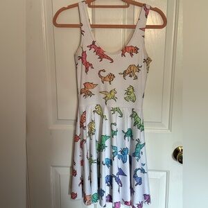 Blackmilk Mythological Origami Scoop Skater Dress LONG TORSO